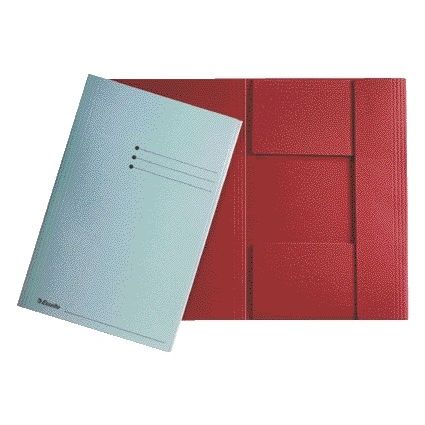 Esselte - Carpeta archivadora A4 3 solapas manila 275gr roja