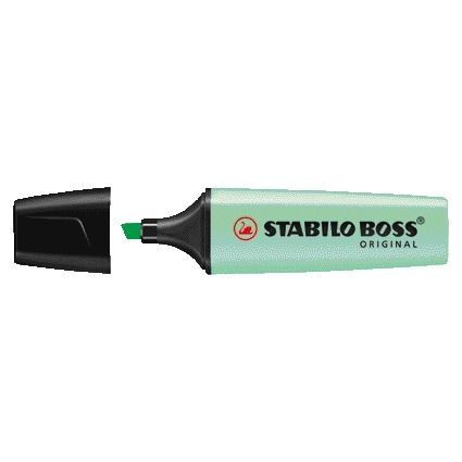 STABILO - Iluminador BOSS Original 70/116 verde pastel | 10 piezas