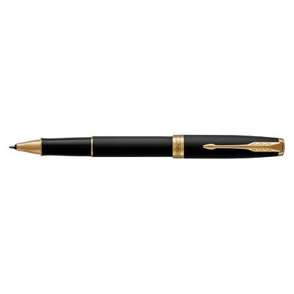 Parker - Bolígrafo roller Sonnet negro mate GT fino