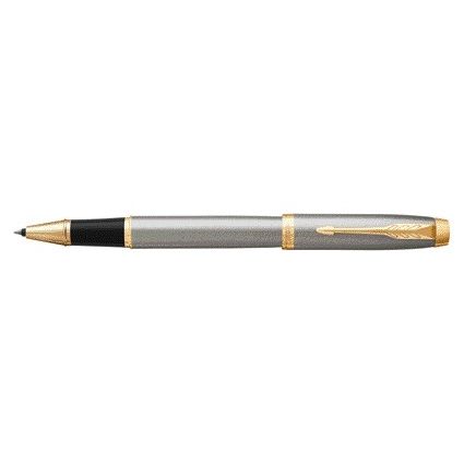 Parker - Bolígrafo roller IM metal cepillado GT fino