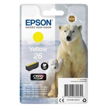 Epson - Cartuccia d'inchiostro 26 T2614 gialla