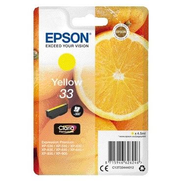 Epson - Tintenpatrone 33 T3344 gelb