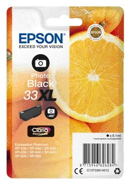 Epson - Cartucho de tinta 33XL T3361 foto negro