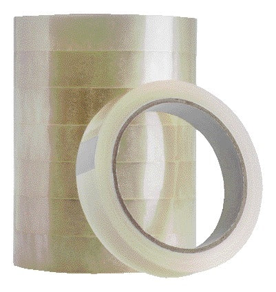 Quantore - Plakband 19mmx66m transparant | 96 stuks