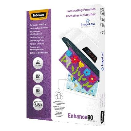 Fellowes - Laminating pouch a4 2x80micron