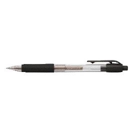 Quantore - Pulsador de gel para escribir 0,7 mm negro | 12 piezas