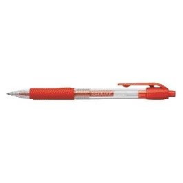 Quantore - Gel writer grip push button 0.7mm red