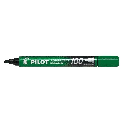 Pilot - Viltstift sca-100 rond f groen | 12 stuks