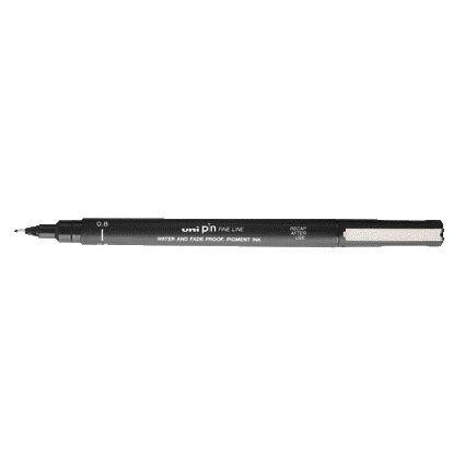 Uni-ball - Fineliner Pin 0.8mm black | 12 pieces