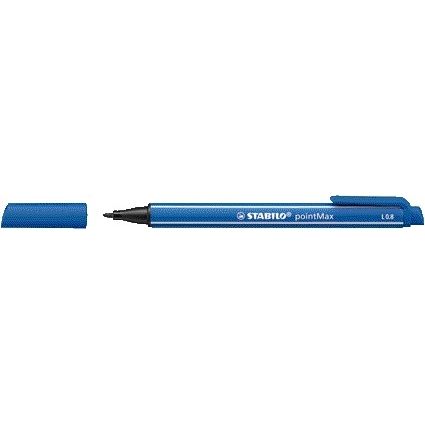 Stabilo - pointMax, hardtip fineliner 0.8 mm, ultramarine, per stuk