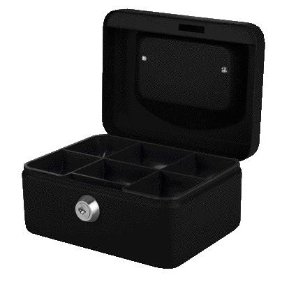 Quantore - Geldkassette 150x115x80mm schwarz