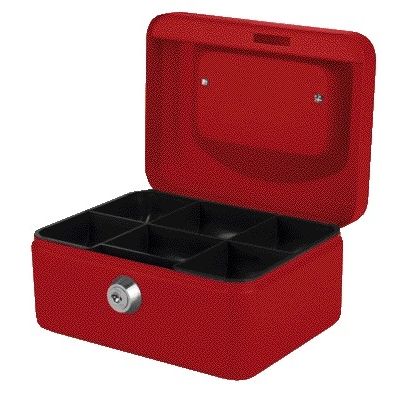 Quantore - Geldkist 150x115x80mm rood