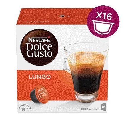 Dolce Gusto - Tazzine caffè lunghe 16 pezzi