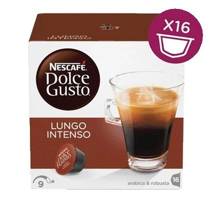 Dolce Gusto - Tasses à café lungo intenso 16 pièces