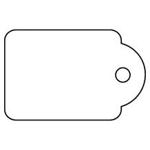 Apli - Etichetta in cartone n. 395 45x65mm bianco 400 pezzi