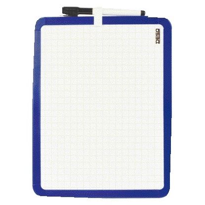 Desq - Lavagna bianca 21x28 cm bifacciale magnetica