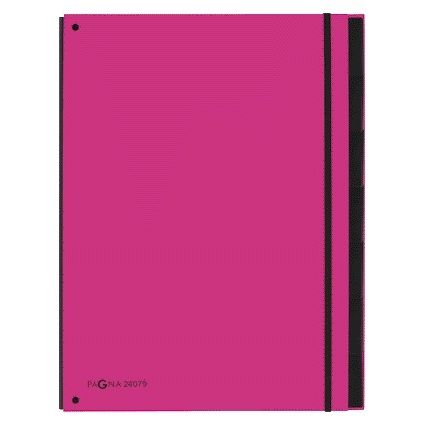 PAGNA - Cartella raccoglitore Trend A4 7 scomparti rosa scuro