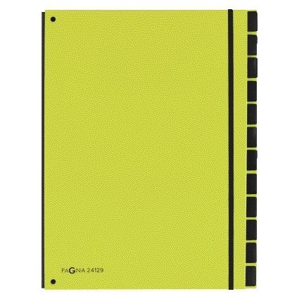 PAGNA - Cartella raccoglitore Trend A4 12 tabs verde mela