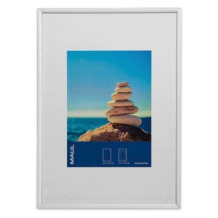 MAUL - Photo frame design 21x30cm aluminum frame silver | 6 pieces