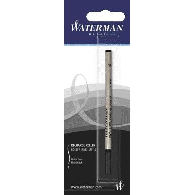 Waterman - Recharge pour stylo roller fine noire blister de 1 pièce