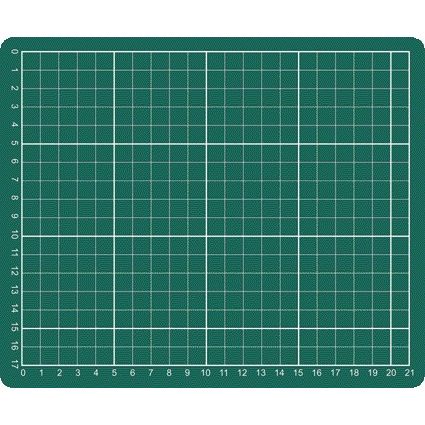 Qbasic - Snijmat A5 230x190mm groen
