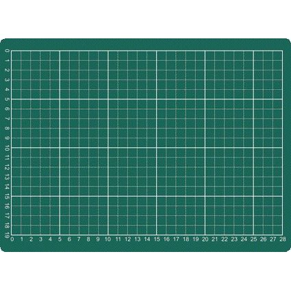 Qbasic - Snijmat a4 300x220mm groen