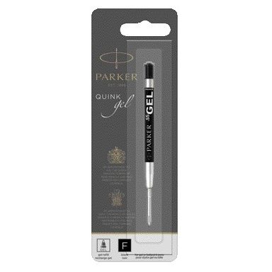 Parker - Ricarica per gel writer Quink fine blister nero da 1 pezzo