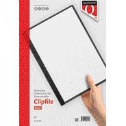 Quantore - Cartella con clip A4 3mm nero | 5 pezzi