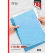 Quantore - Cartella porta inserti modello L A4 PP 0,12 mm blu 25 pezzi