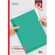 Quantore - Cartellina portainserti modello L A4 PP 0,12mm verde 25 pezzi