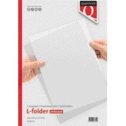 Quantore - Carpeta insertable modelo L A4 PP 0,12 mm grano 10 piezas