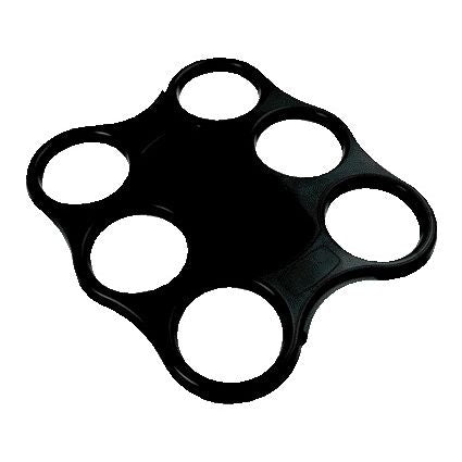 Office - Vassoio per 6 tazze nero | 15 pezzi