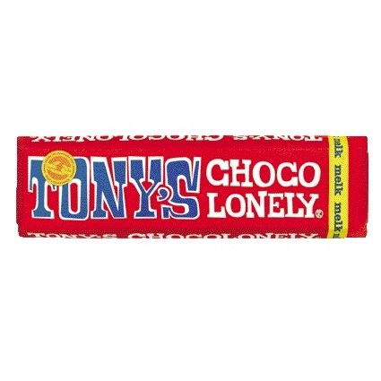 Tony's Chocolonely - Chocolade tony chocolonely melk reep 50gr | 35 stuks
