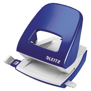 Leitz - Perforadora 5008 Nexxt metal 30 hojas azul | 30 piezas