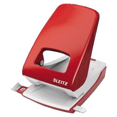 Leitz - Perforadora NeXXt archive metal 40 hojas rojo