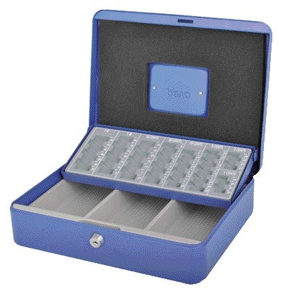 Pavo - Geldkist met muntsorteerbak 300x240x90mm bl