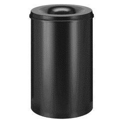 V-part - Poubelle à papier avec pare-flammes Vepabins 110 litres noir