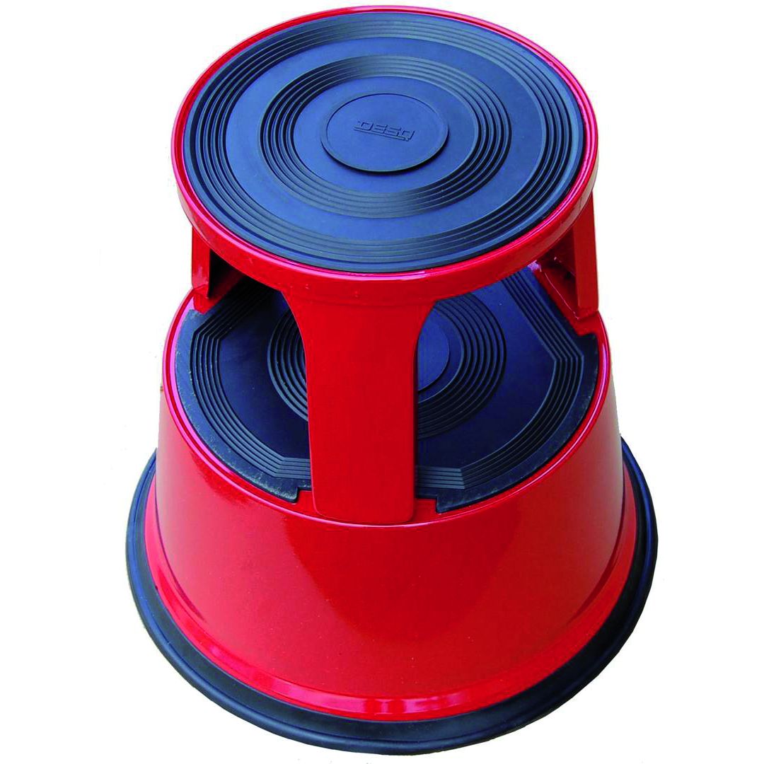 Desq - Sgabello 420 mm in metallo rosso