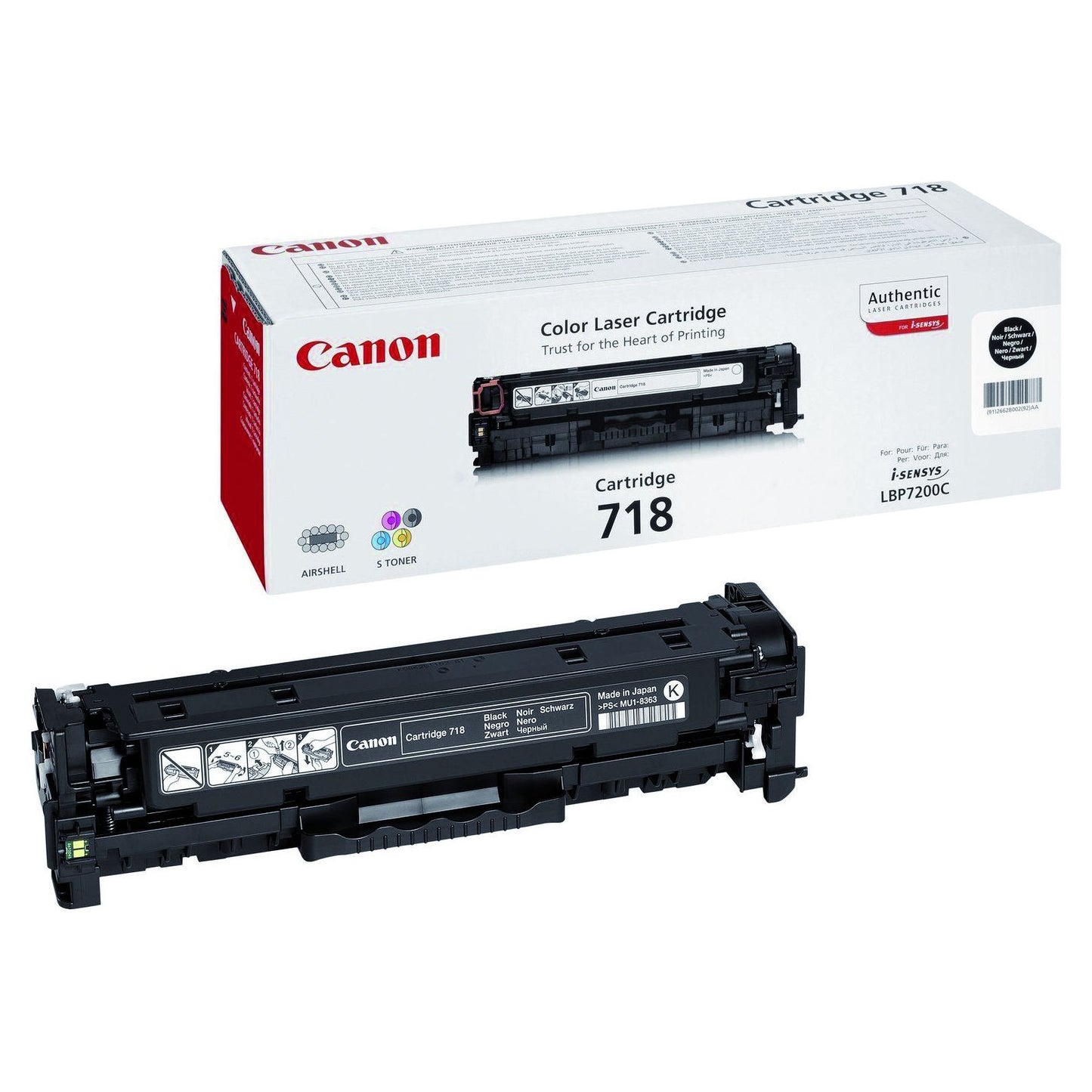 Canon - Cartuccia toner 718 nero