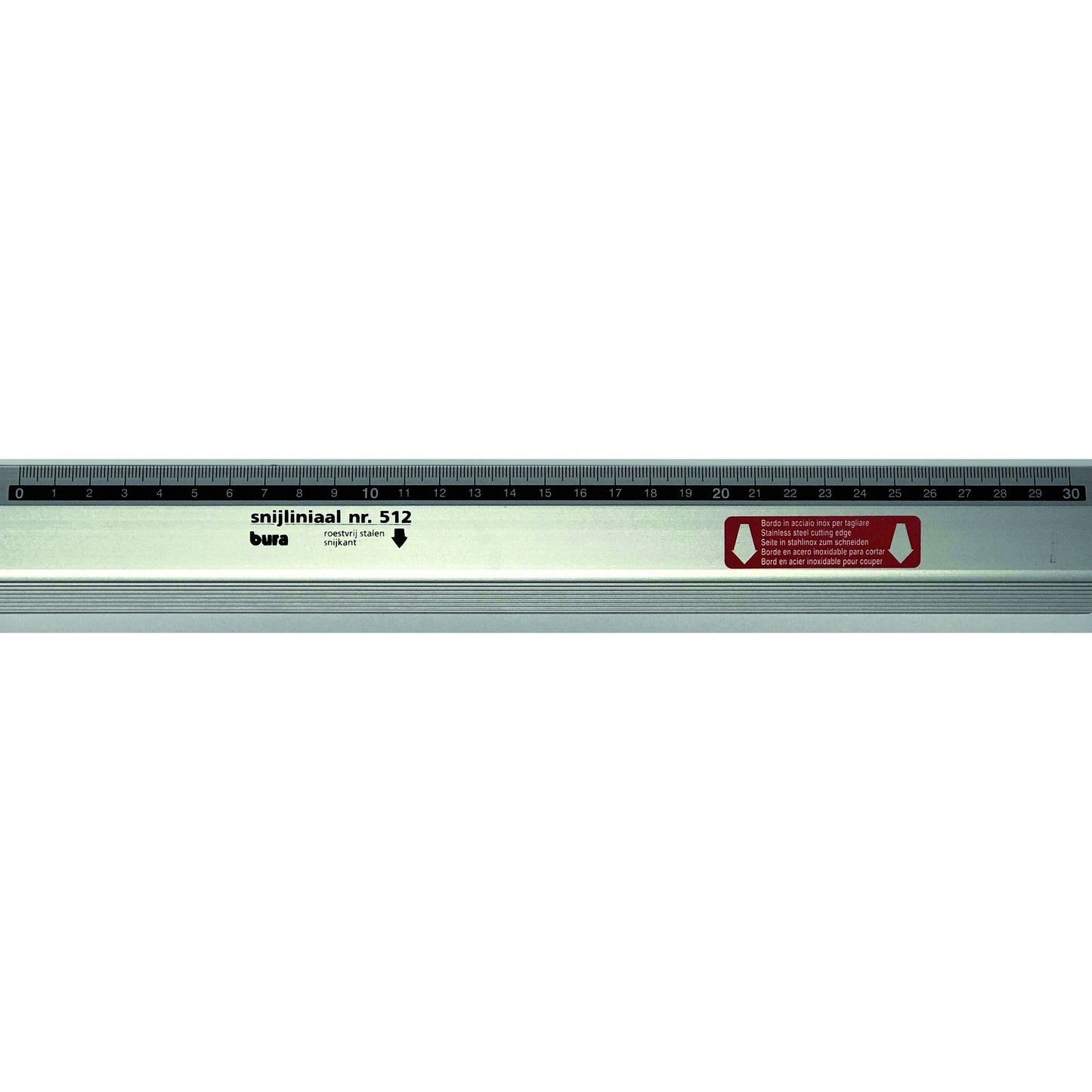 Rumold - Snijliniaal Bura 512 Antica 30cm aluminium