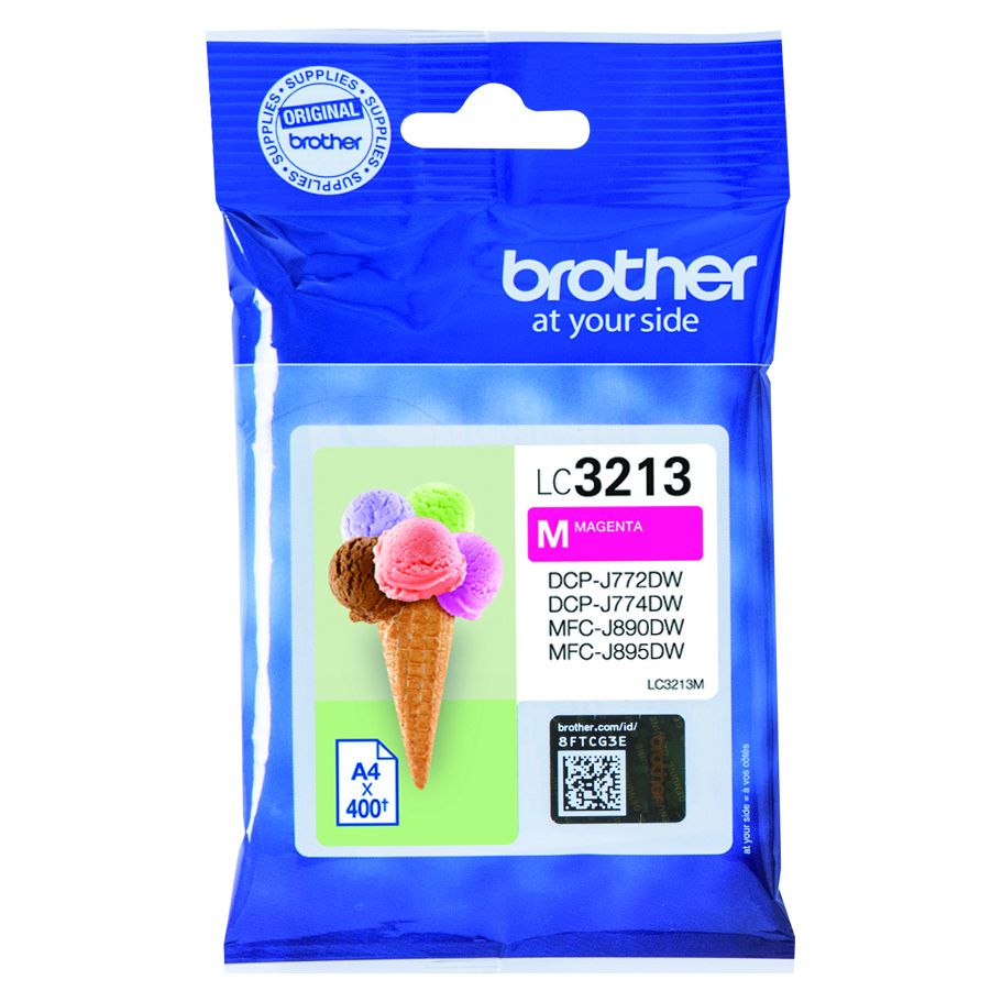 Brother - Cartouche d'encre LC-3213M rouge