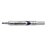 Pentel - Whiteboardmarker MWL5S Maxiflo rond 1mm blauw | 12 stuks