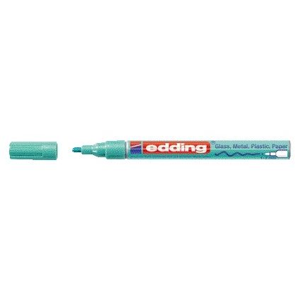 Edding - Marqueur à base d'huile 751 1-2mm vert métallisé | 10 pièces