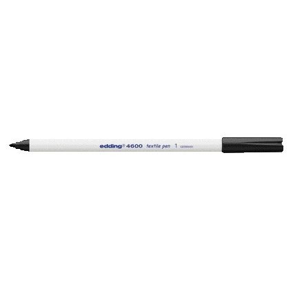 Edding - Textielmarker 4600 rond 1mm zwart | 10 stuks