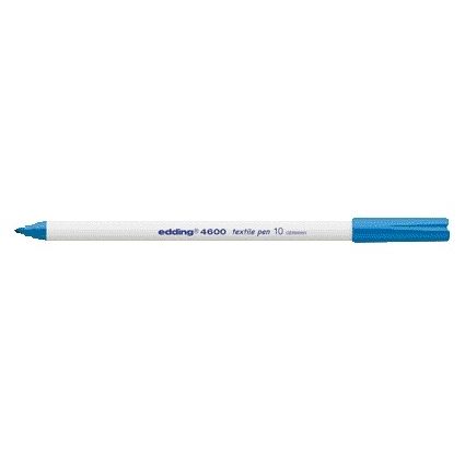 Edding - Textielmarker 4600 rond 1mm lichtblauw