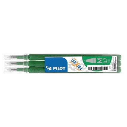 Pilot - Ricarica per penna roller friXion medium verde, set da 3 pezzi
