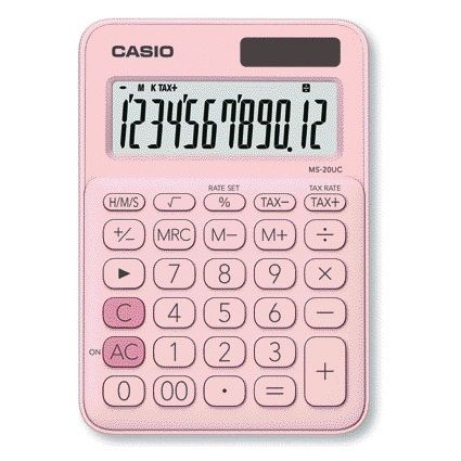 Casio - Calcolatrice MS-20UC rosa