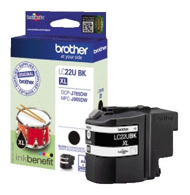 Brother - LC22UBKBP inktcartridge 1 stuk(s) Origineel Zwart