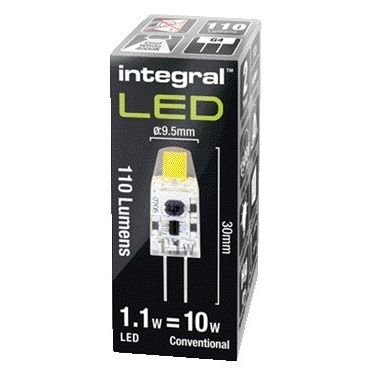 Integral - LED lamp GU4 4000K cool white 1W 110lumen