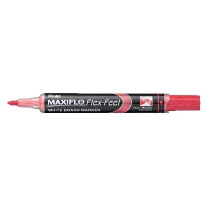 Pentel - Marqueur pour tableau blanc mwl5sbf 1.5-4.5 rouge | 12 pièces
